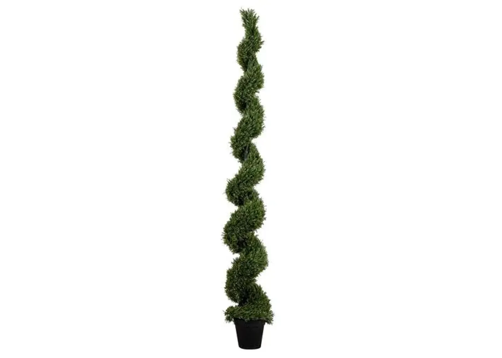 9ft. UV Resistant Artificial Rosemary Spiral Topiary Tree - Indoor/Outdoor - Green