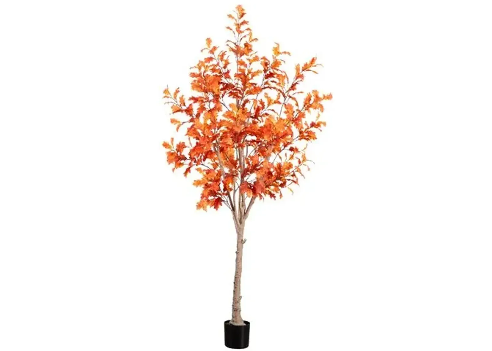 8ft. Autumn Oak Artificial Fall Tree - Green