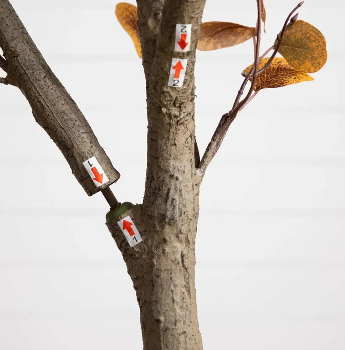 8ft. Artificial Autumn Fall Eucalyptus Tree