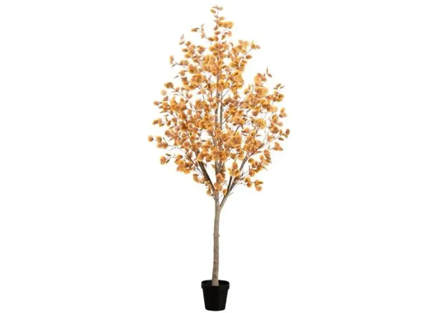 8ft. Artificial Autumn Fall Eucalyptus Tree - Green