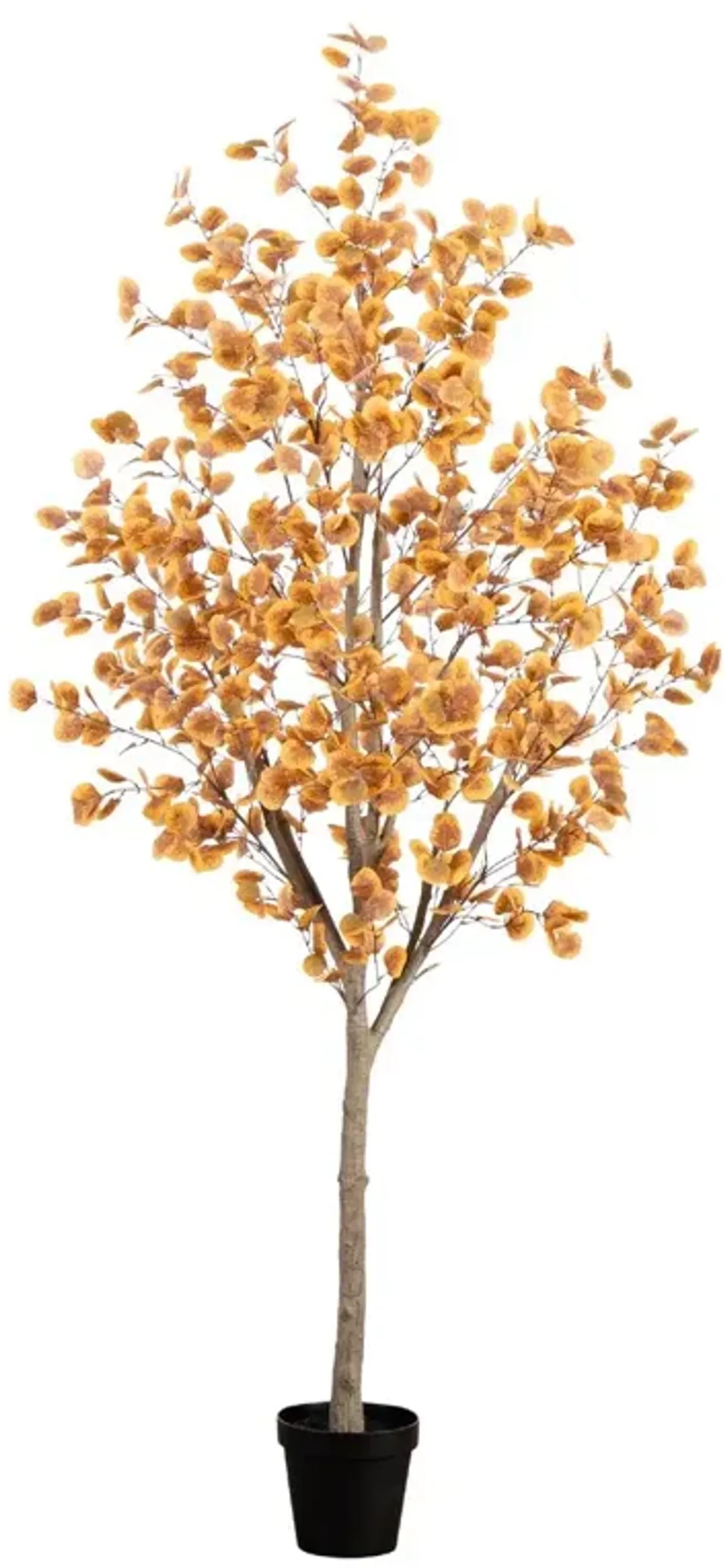 8ft. Artificial Autumn Fall Eucalyptus Tree