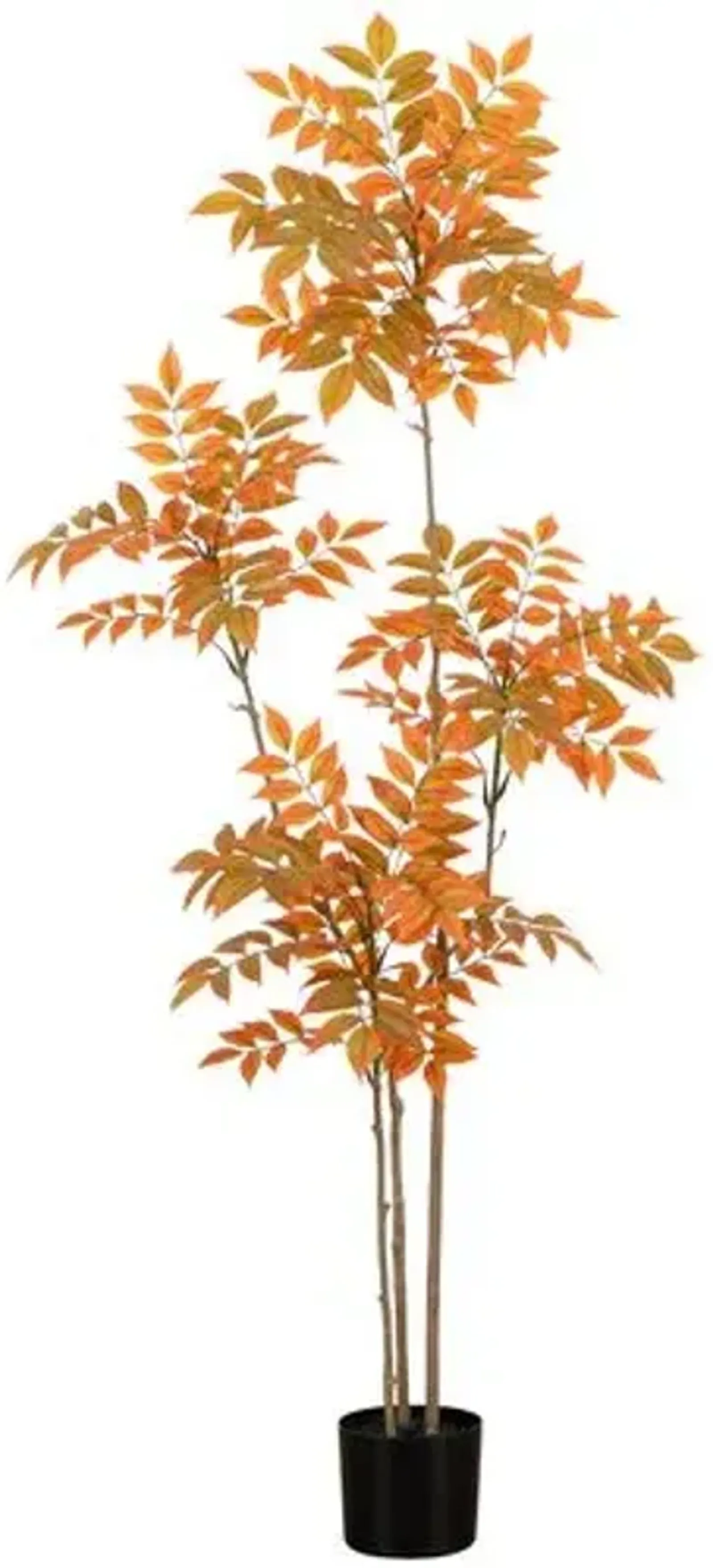 5ft. Autumn Minimalist Sumac Artificial Fall Tree - Orange