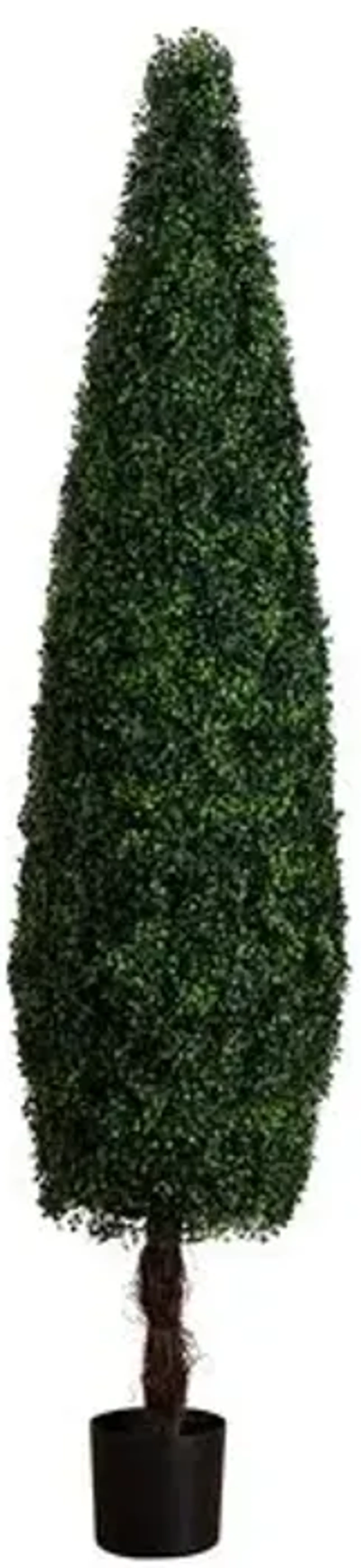 7ft. UV Resistant Artificial Boxwood Topiary Cone Tree - Green