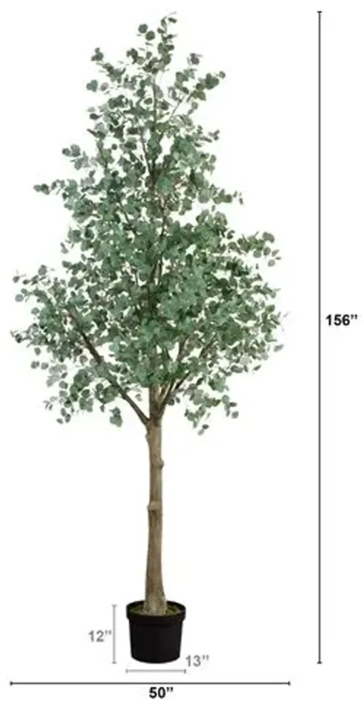 13ft. Artificial Eucalyptus Tree - Green