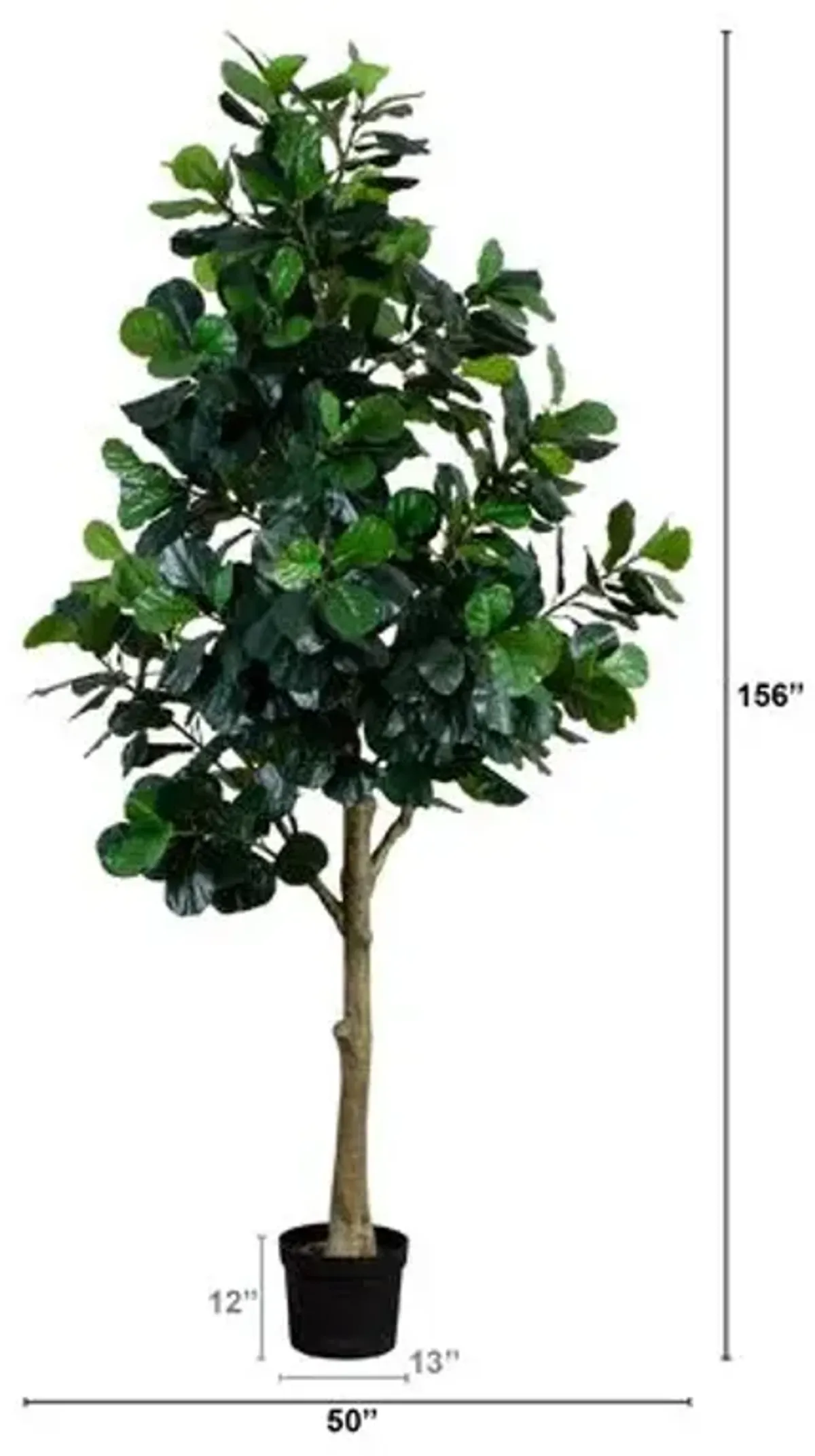 13ft. Artificial Fiddle Leaf Fig Tree - Green