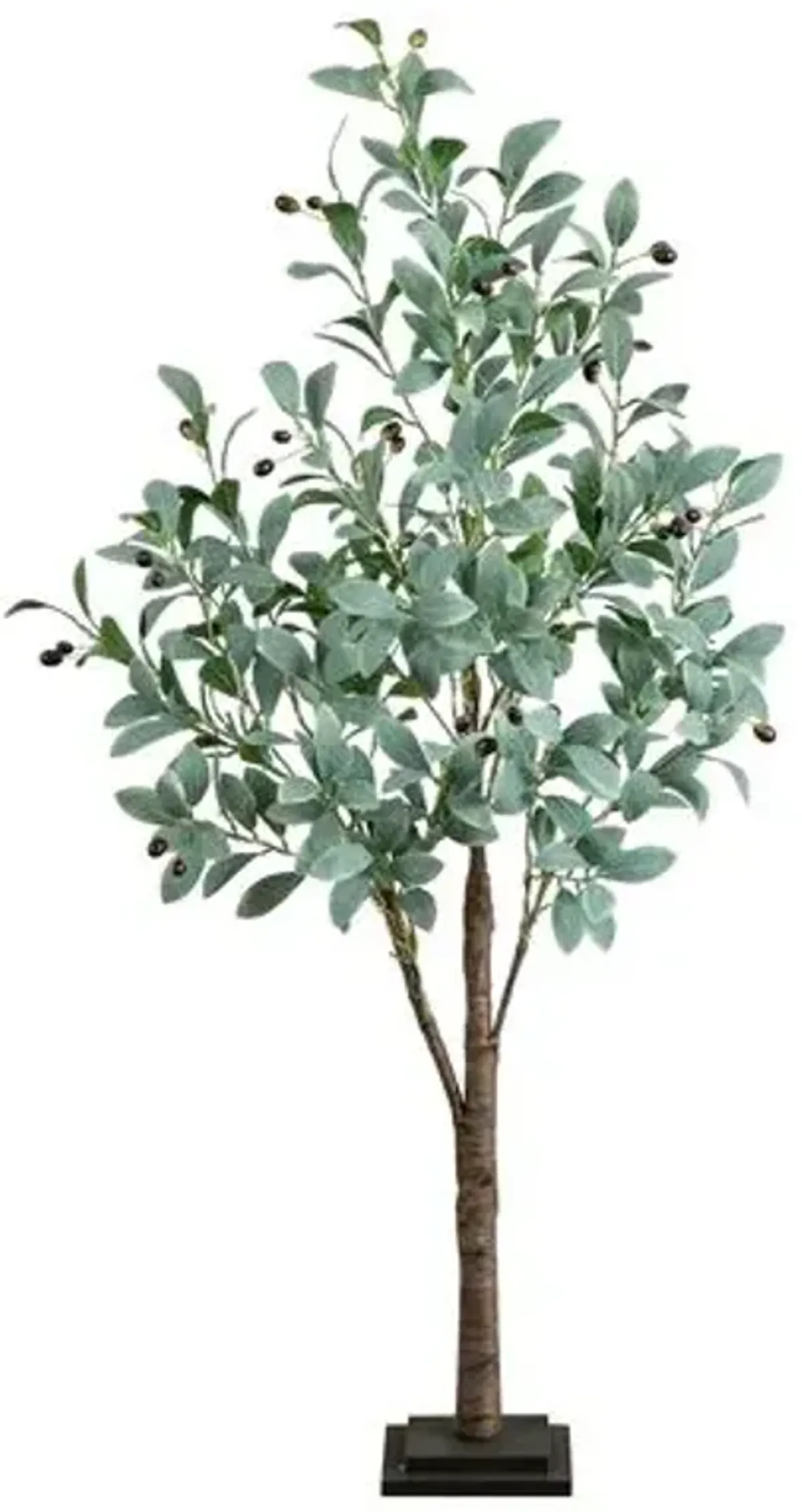 4ft. Lighted Artificial Fruiting Olive Tree - Green