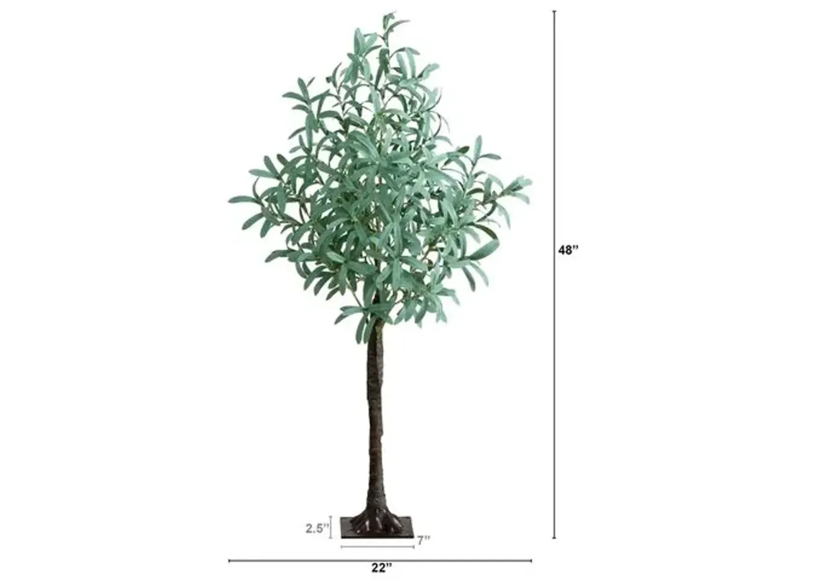 4ft. Lighted Artificial Olive Tree - Green