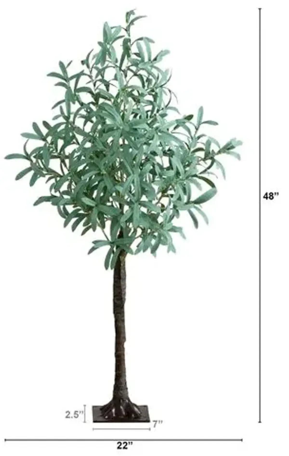 4ft. Lighted Artificial Olive Tree - Green