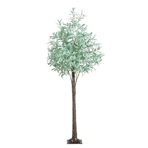 6ft. Lighted Artificial Olive Tree - Green