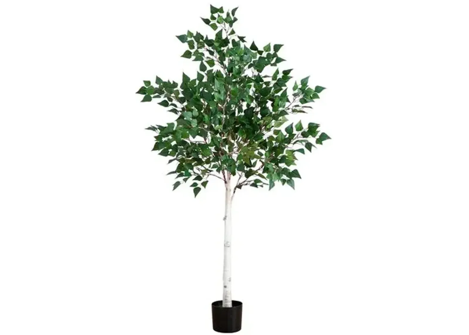 5ft. Lighted Artificial Birch Tree - Green