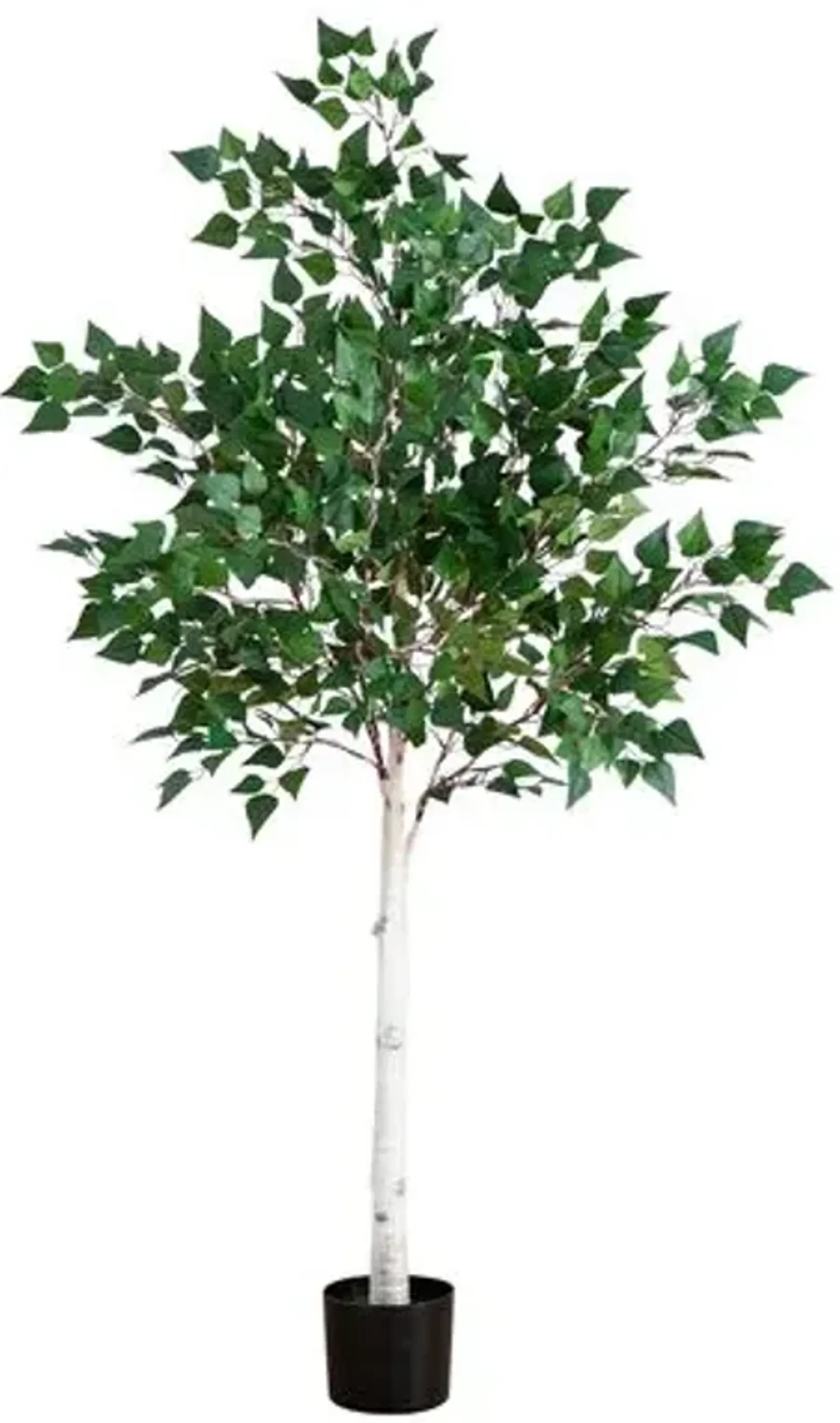 5ft. Lighted Artificial Birch Tree - Green