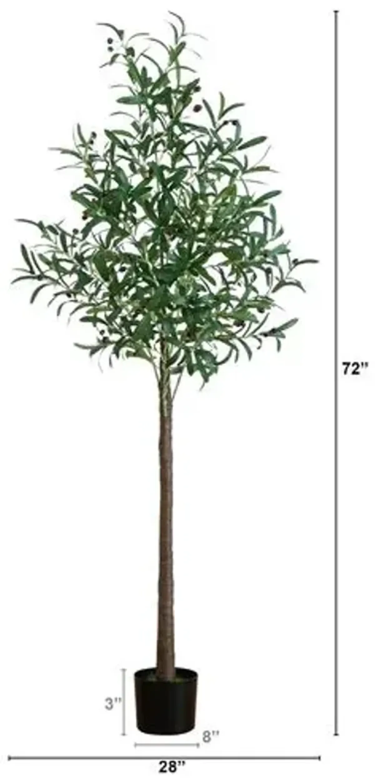 6ft. Lighted Artificial Olive Tree - Green