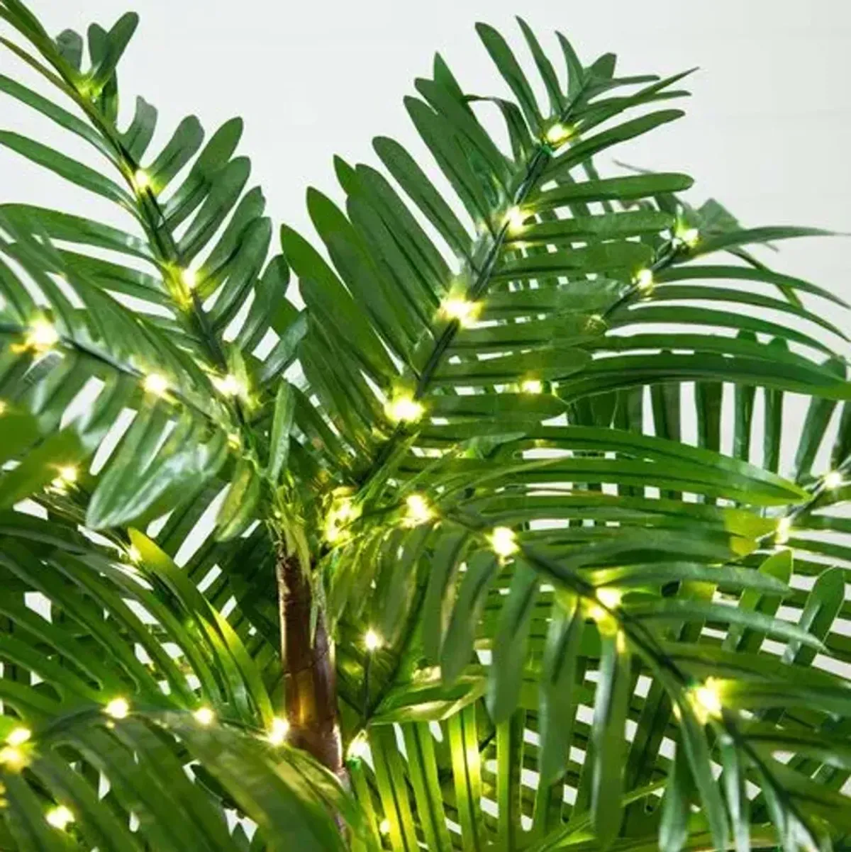 4ft. UV Resistant Lighted Artificial Palm Tree - Green