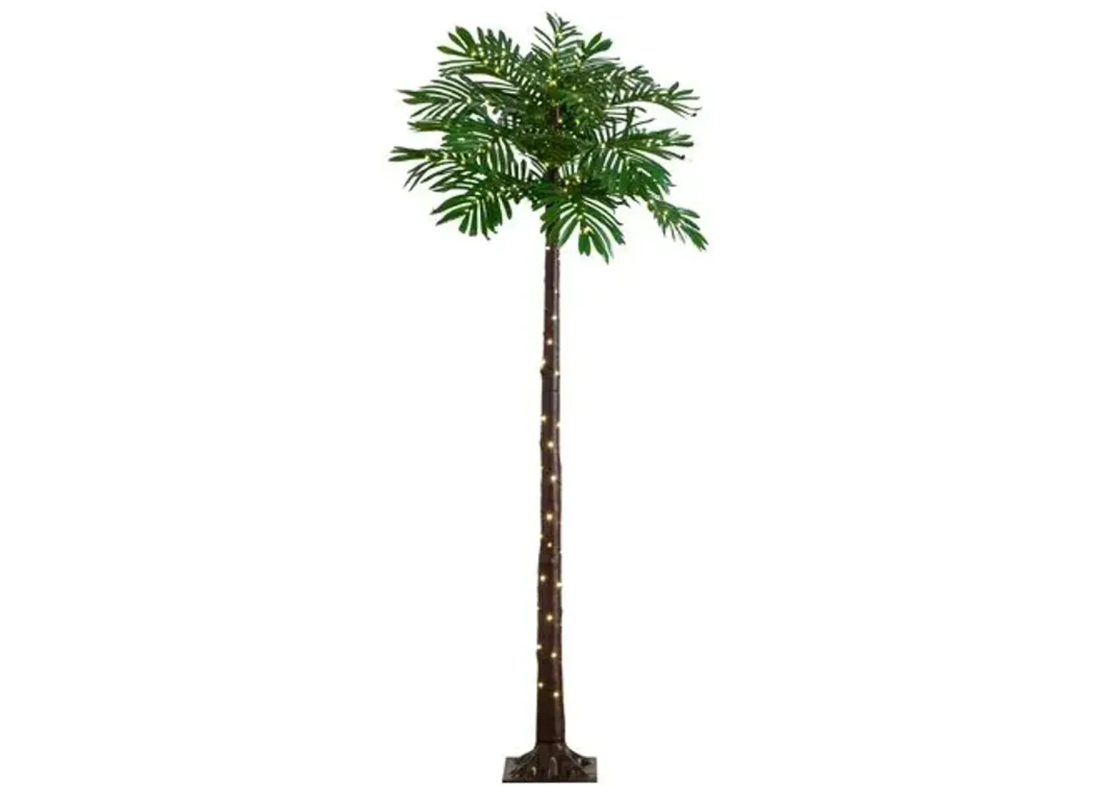 6ft. UV Resistant Lighted Artificial Palm Tree - Green