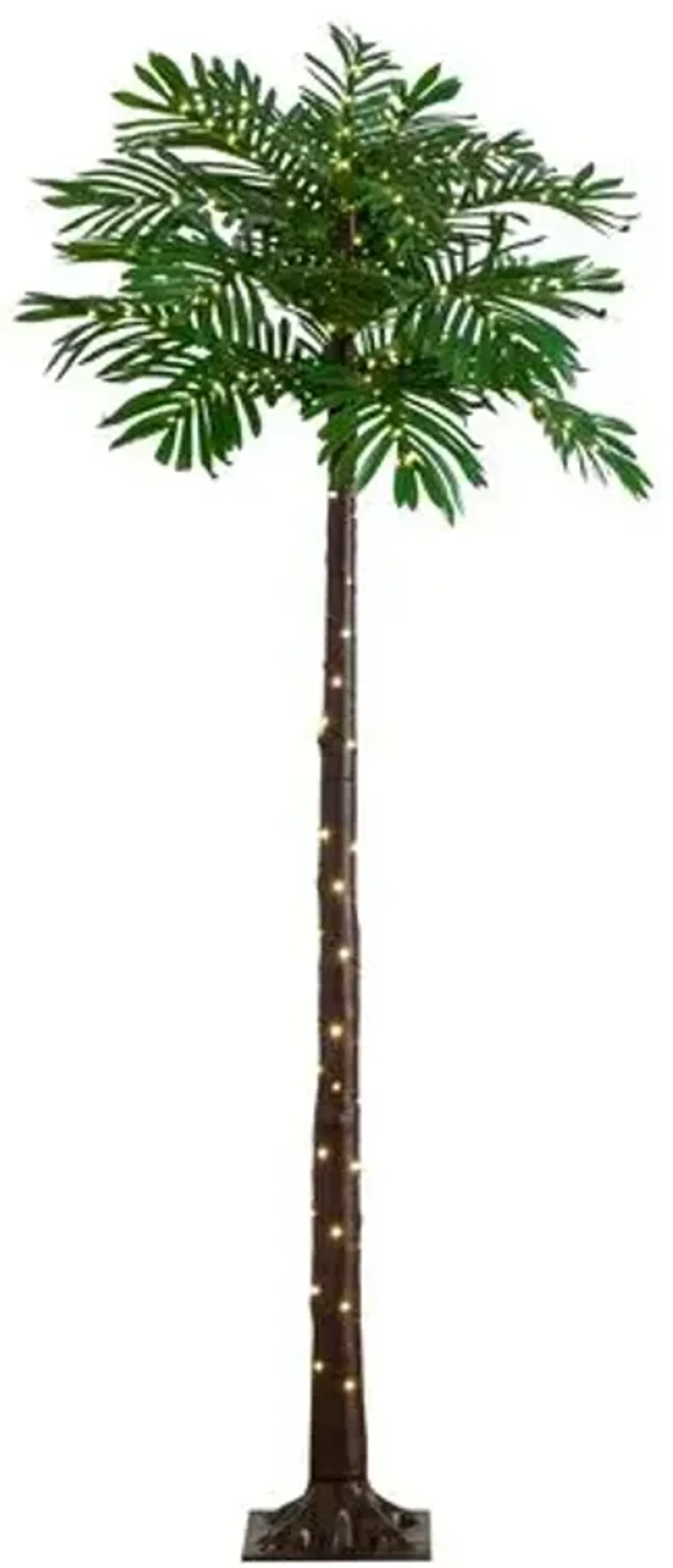 6ft. UV Resistant Lighted Artificial Palm Tree - Green