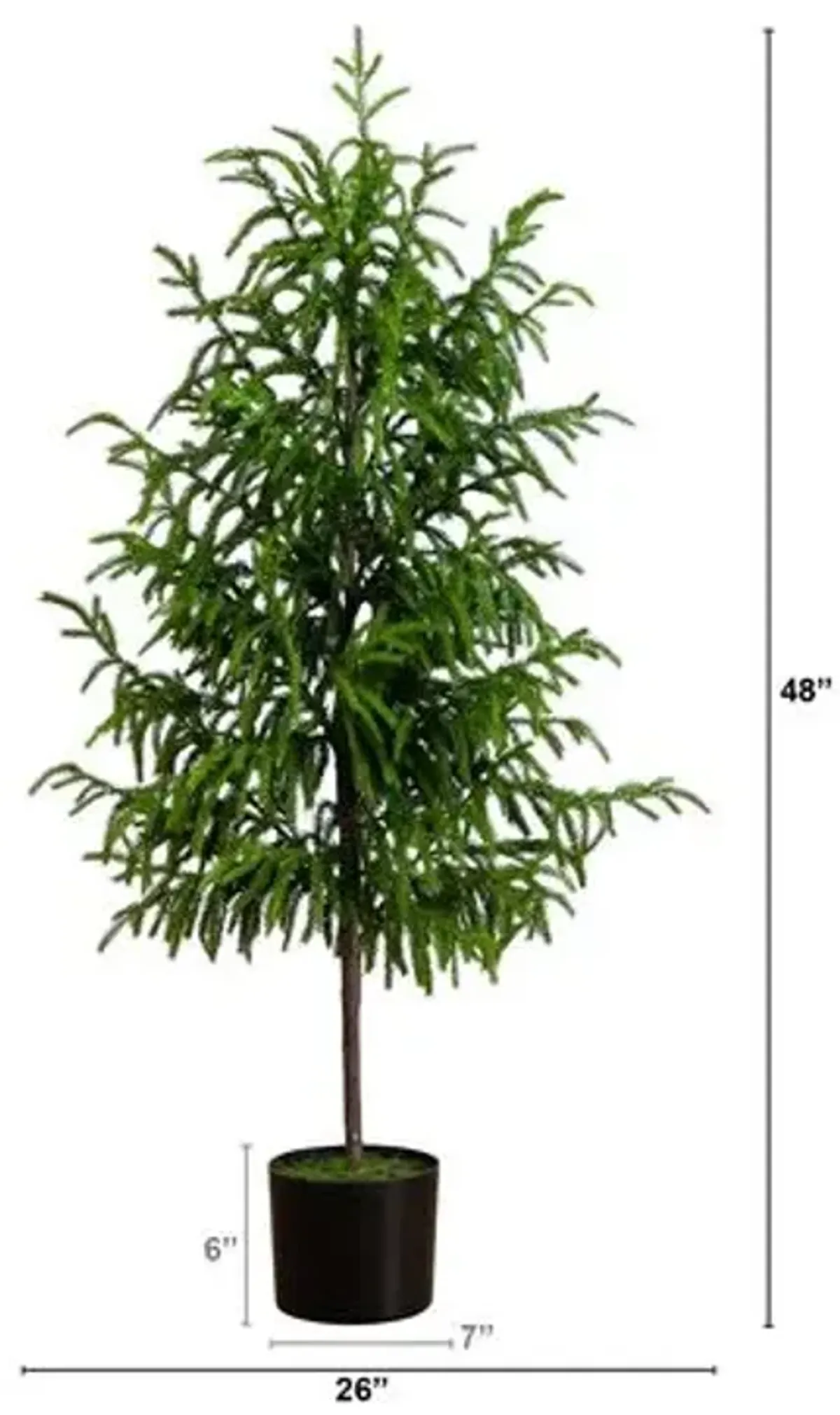 4ft. Artificial Norfolk Pine Tree - Green