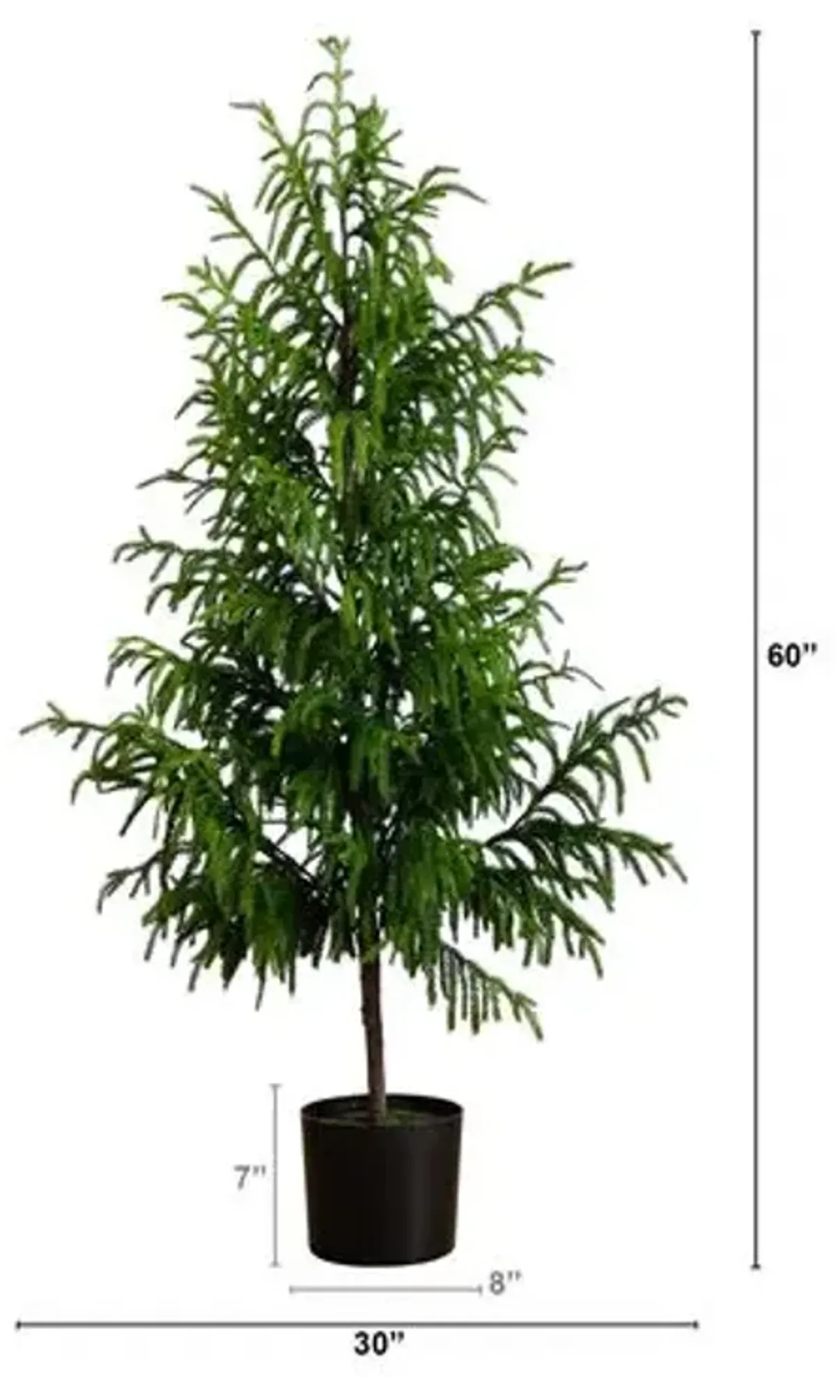 5ft. Artificial Norfolk Pine Tree - Green