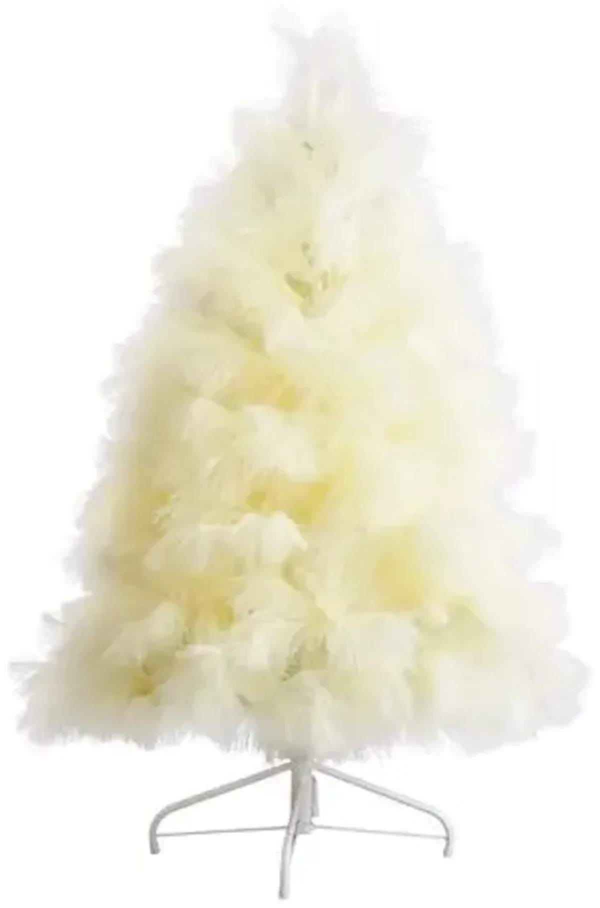 4ft. Artificial Off White Pampas Grass Christmas Tree