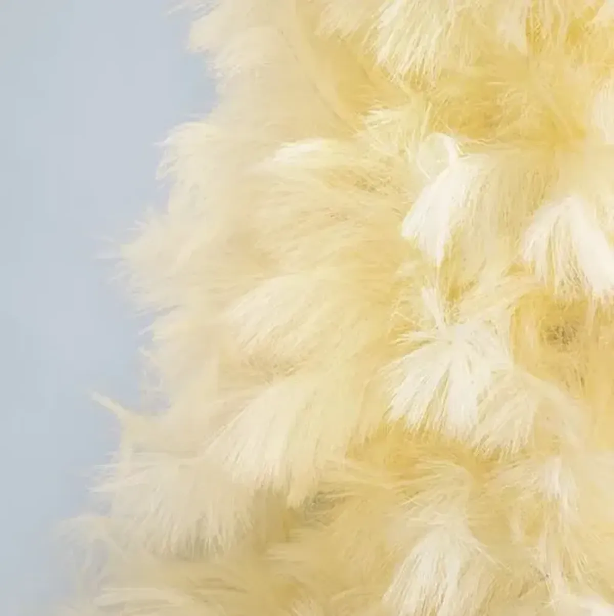 6ft. Artificial Off-White Pampas Grass Christmas Tree