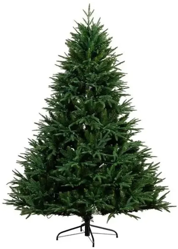 6ft. Pre-Lit Artificial Edmonton Fir Light Show Christmas Tree with Instant Connect Technology - Green