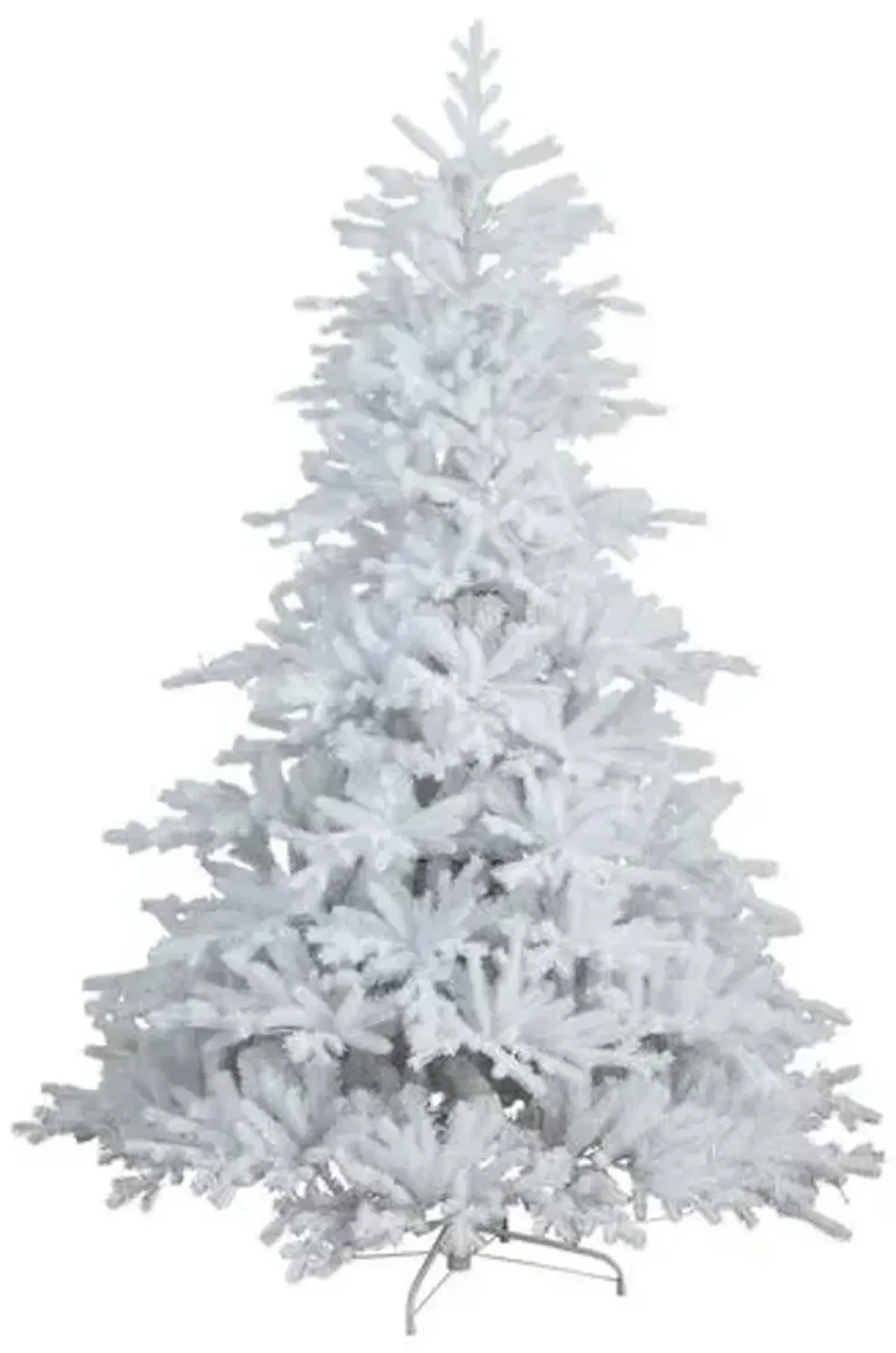 7ft. Pre-Lit Artificial White California Spruce Christmas Tree - Green