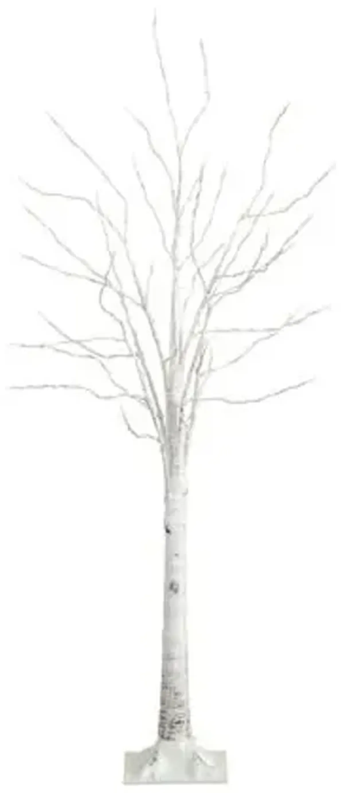 5ft. Pre-Lit Artificial White Birch Tree