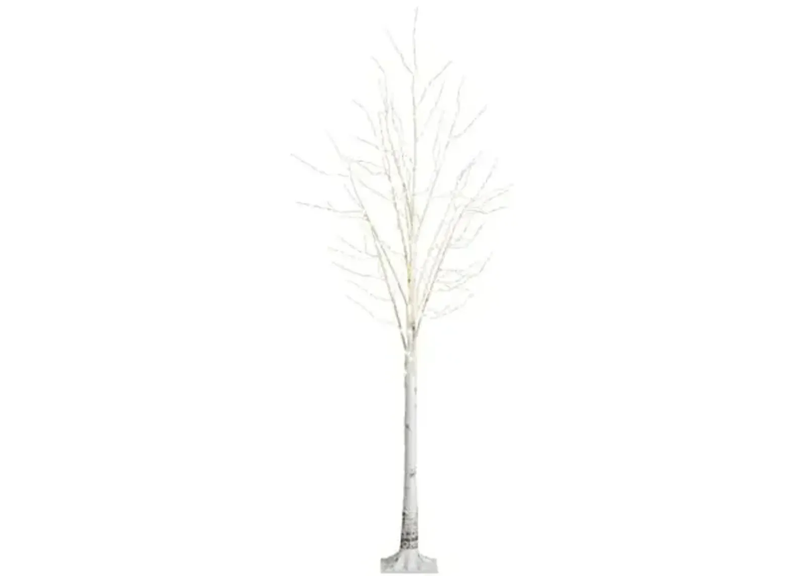 8ft. Pre-Lit Artificial White Birch Tree