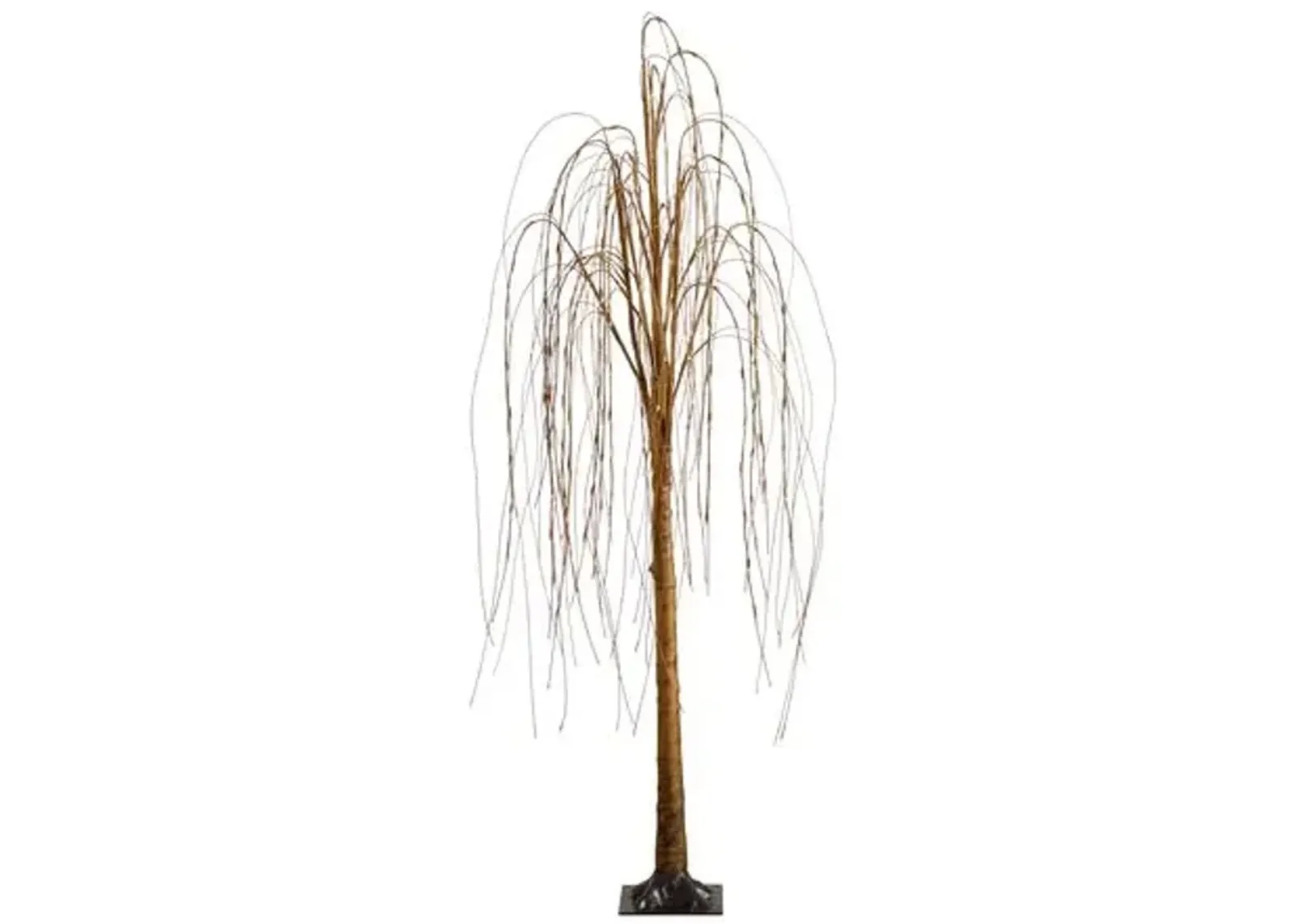 6ft. Pre-Lit Artificial Willow Tree - Green