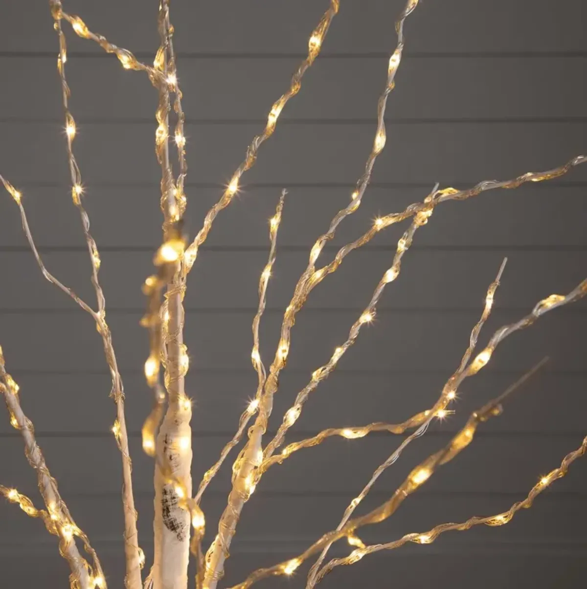 4ft. Pre-Lit Artificial White Birch Tree