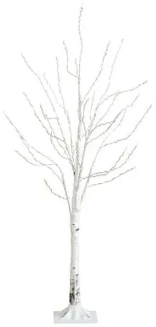 4ft. Pre-Lit Artificial White Birch Tree