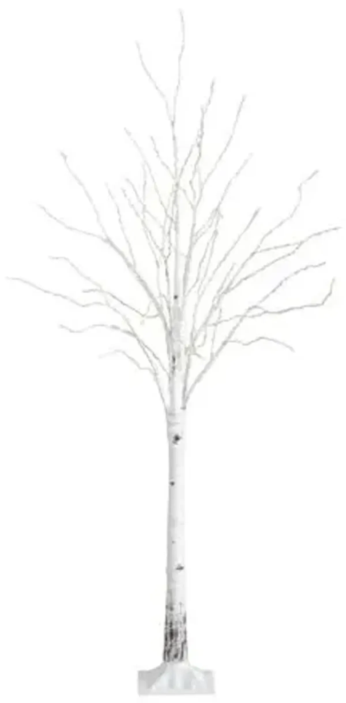 6ft. Pre-Lit Artificial White Birch Tree