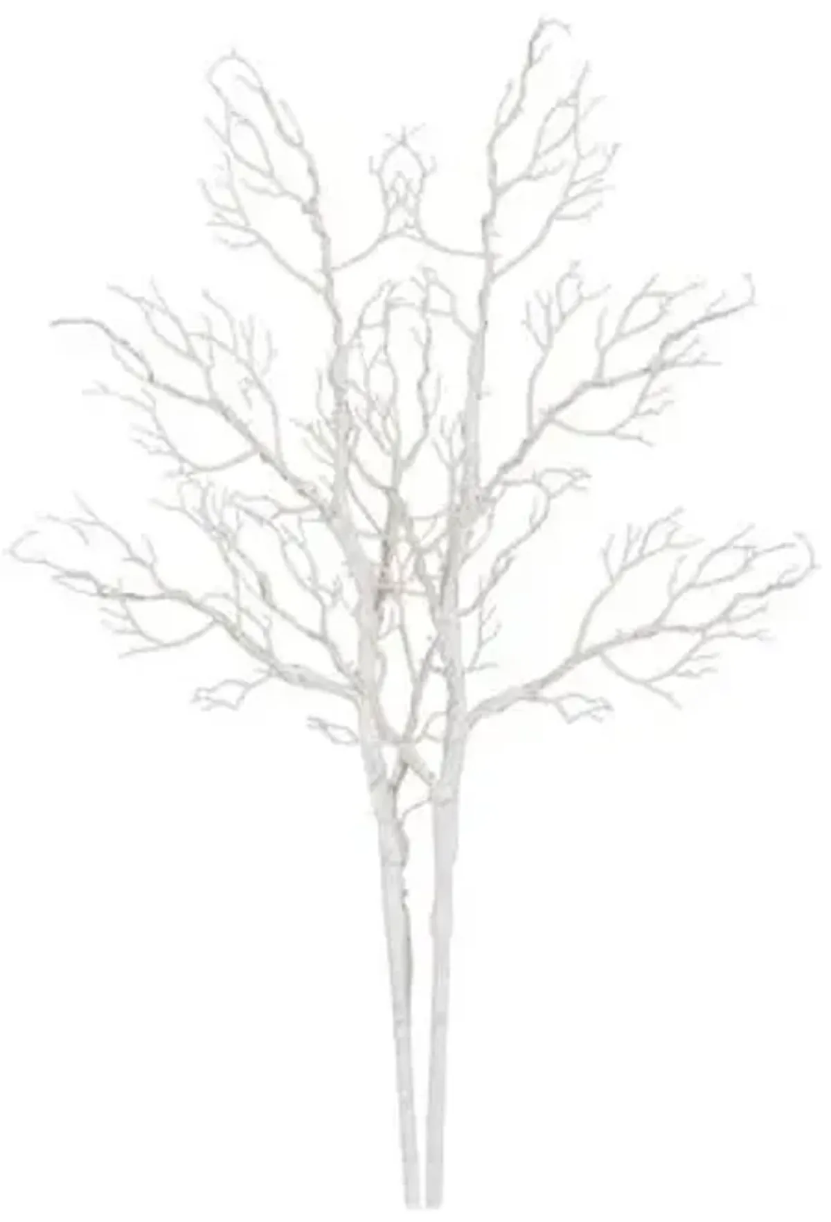 Set of 2 35in. Pre-Lit Artificial White Birch Branches - Green