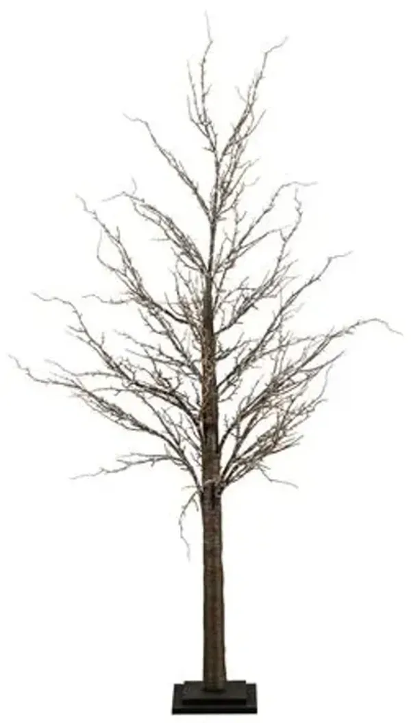 5ft. Pre-Lit Artificial Twig Tree - Green