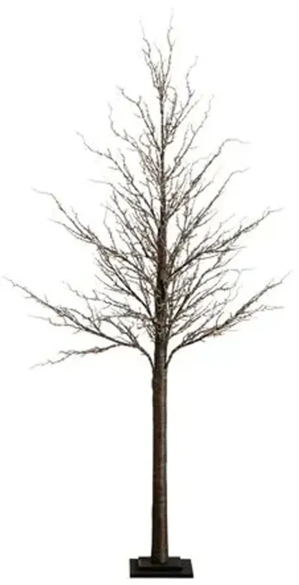 6ft. Pre-Lit Artificial Twig Tree - Green