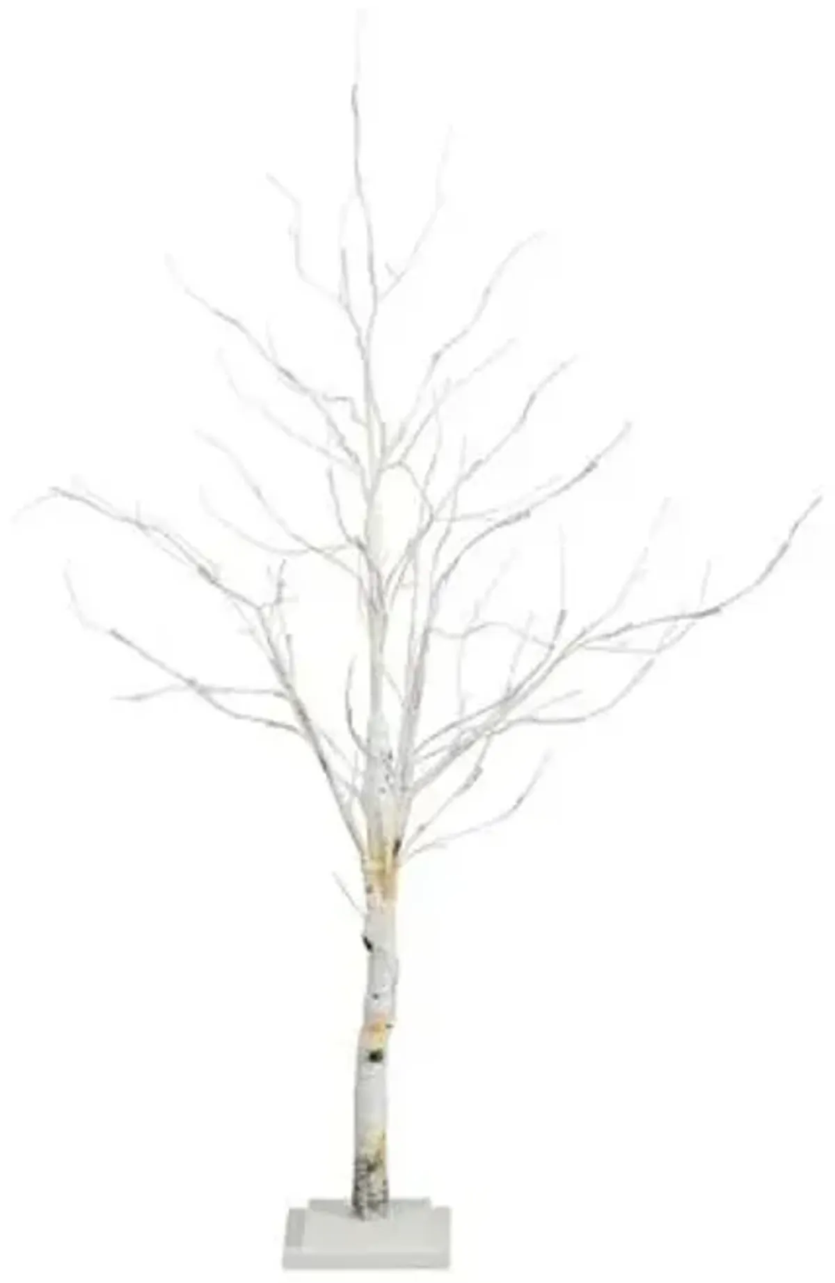 4ft. Pre-Lit Artificial White Birch Tree