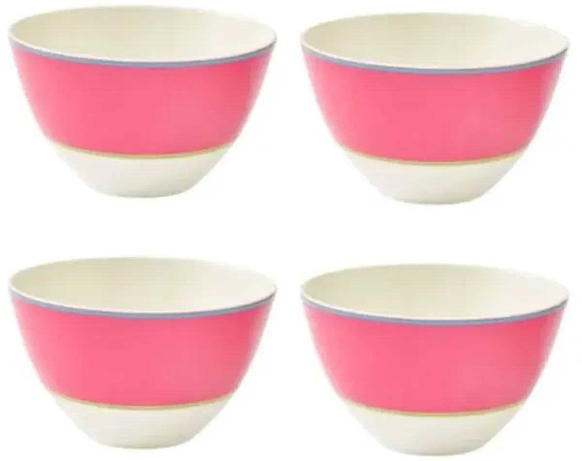 Set of 4 Calypso Bowls - Pink - Kit Kemp