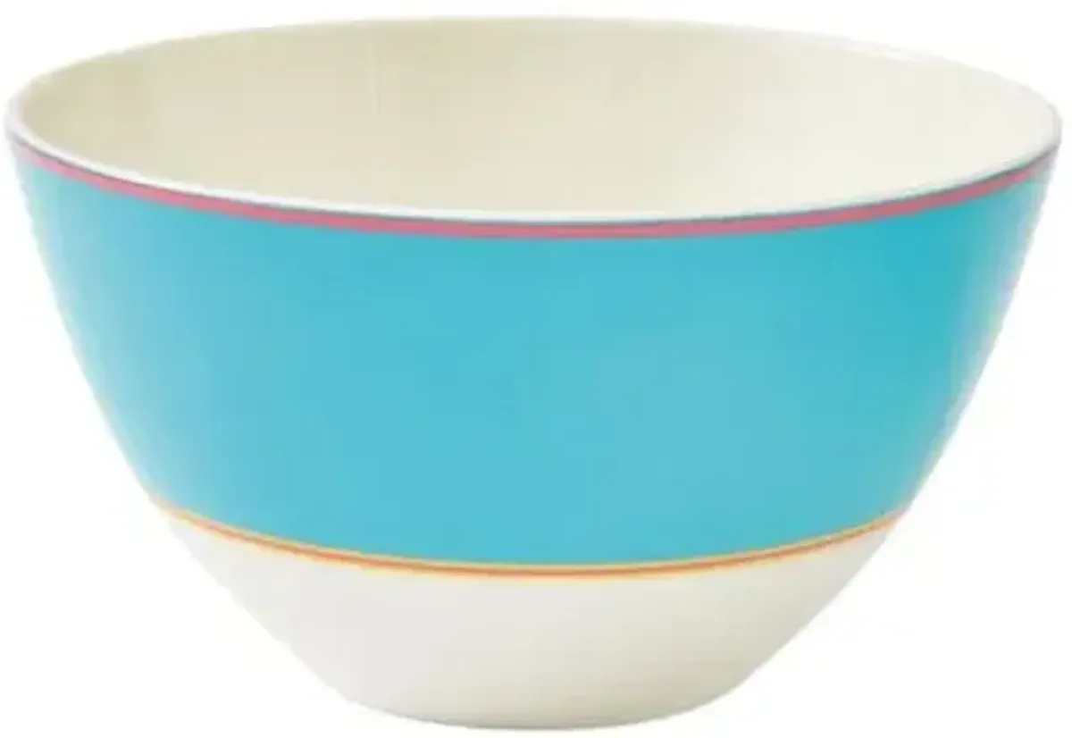 Set of 4 Calypso Bowls - Turquoise - Kit Kemp - Blue