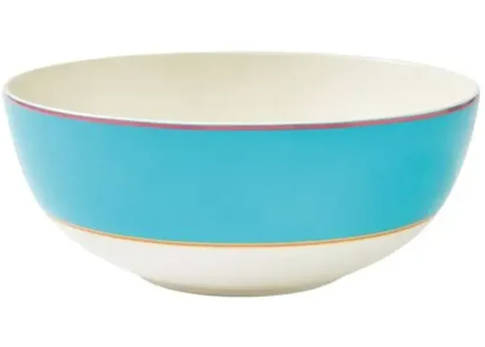 Calypso Serving Bowl 10" - Turquoise - Kit Kemp - Blue