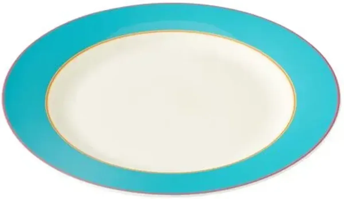 Calypso Platter 13" - Turquoise - Kit Kemp - Blue