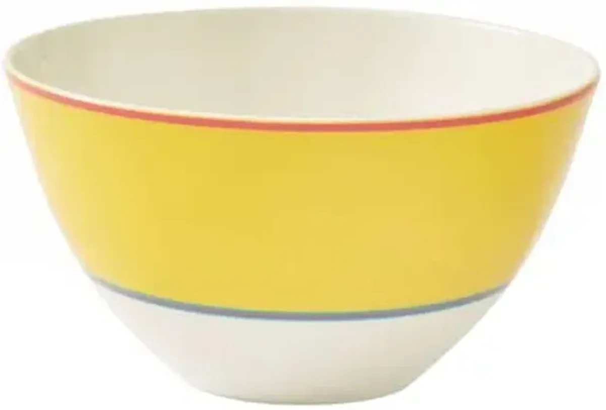 Set of 4 Calypso Bowls - Yellow - Kit Kemp