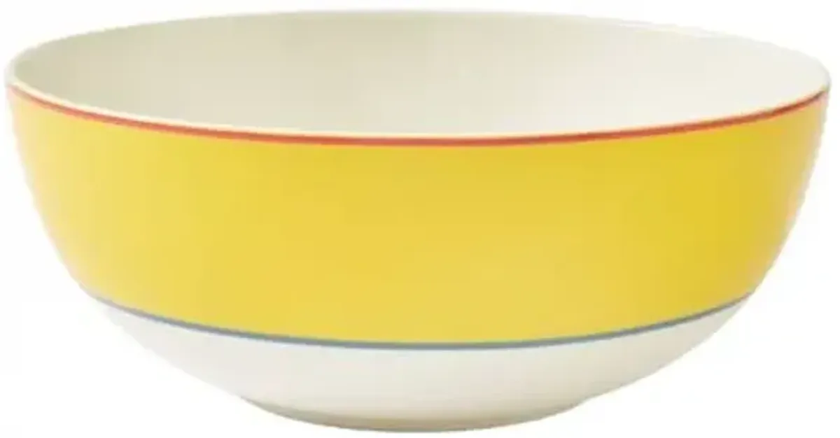 Calypso Serving Bowl 10" - Yellow - Kit Kemp