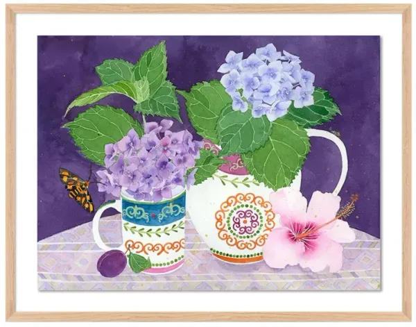 Gabby Malpas, Hibiscus Hydrangrea Painting