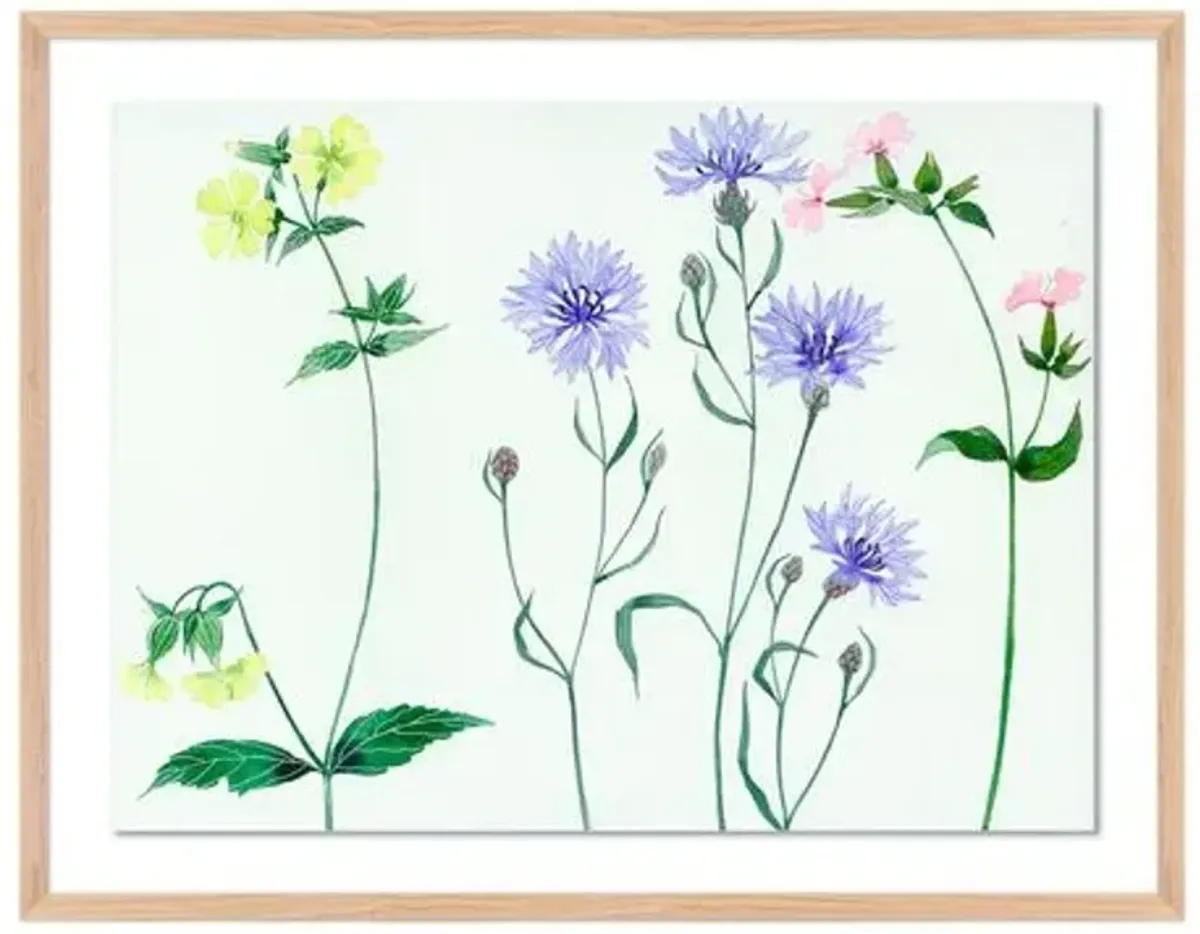 Gabby Malpas - Meadow Flowers 2 Painting - Pink