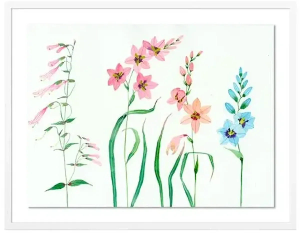 Gabby Malpas - Meadow Flowers 6 Painting - Pink