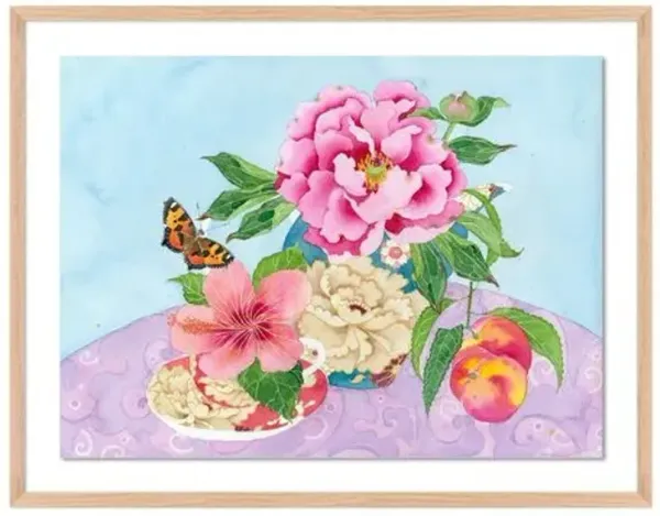 Gabby Malpas - Peony Happy Painting - Pink