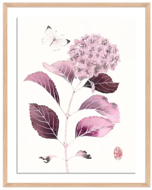Gabby Malpas, Peony with Hummingbird Painting
