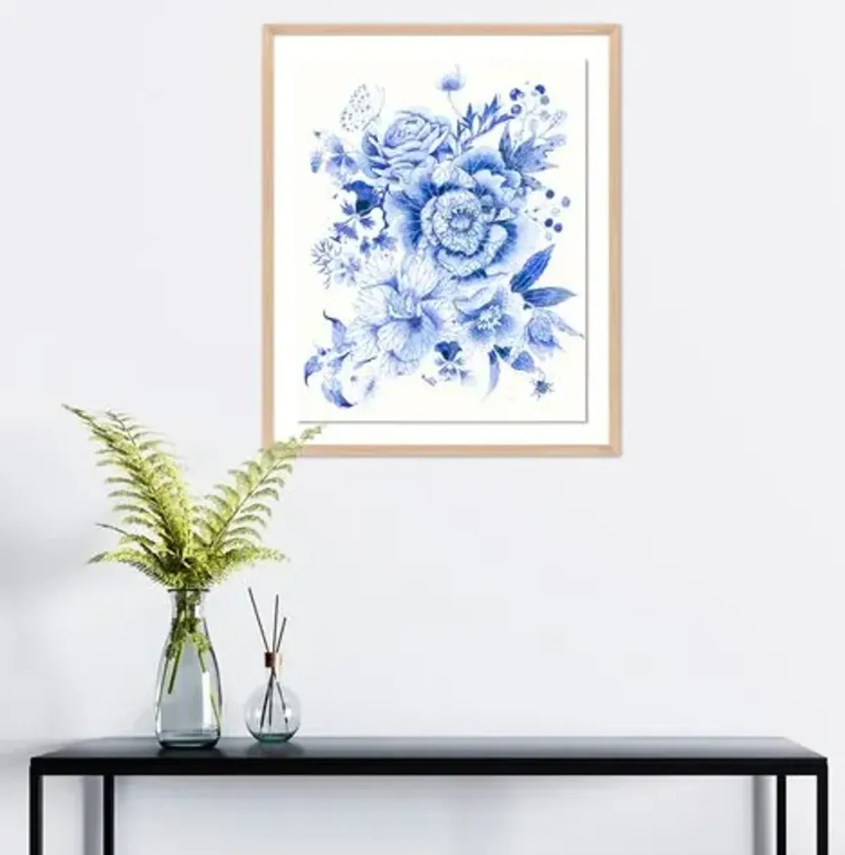 Gabby Malpas Blue White Floral 1