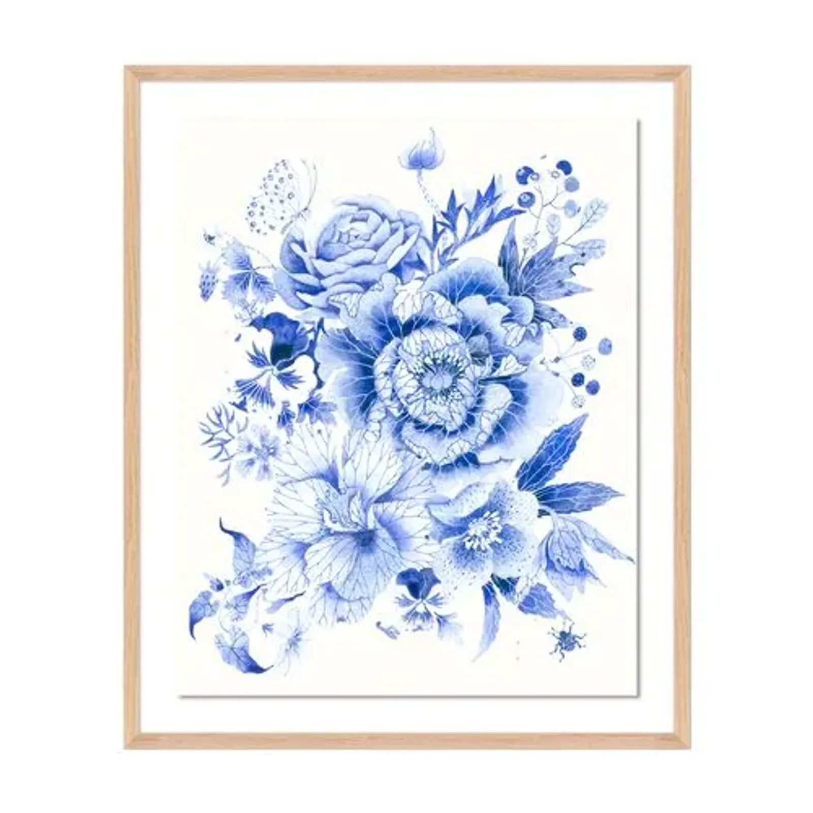 Gabby Malpas Blue White Floral 1