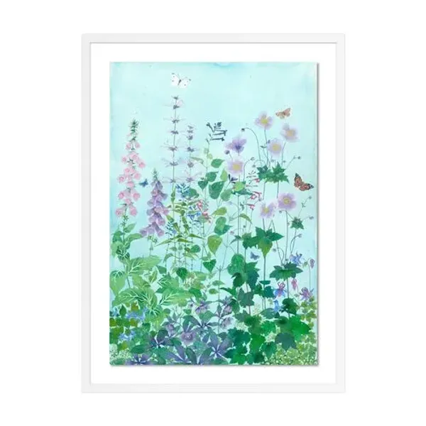 Gabby Malpas - Sarah's Garden 14 Painting - White