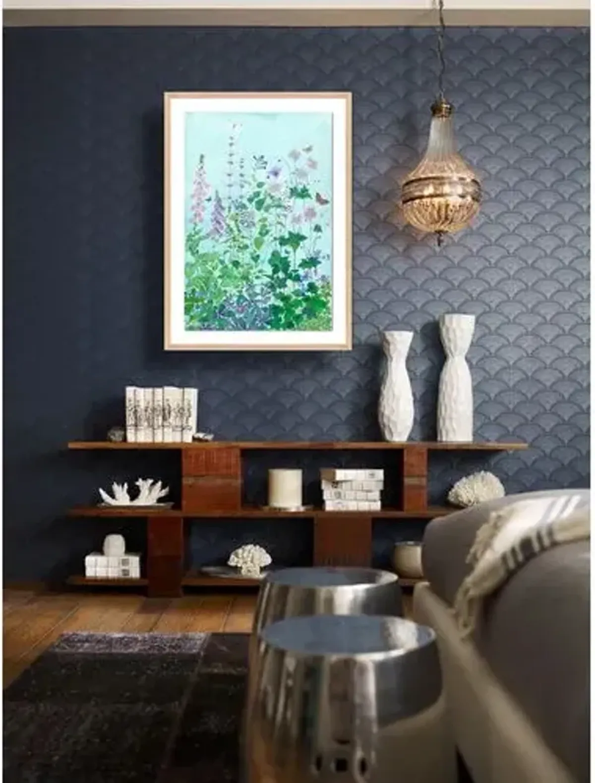 Gabby Malpas - Sarah's Garden 14 Painting - White